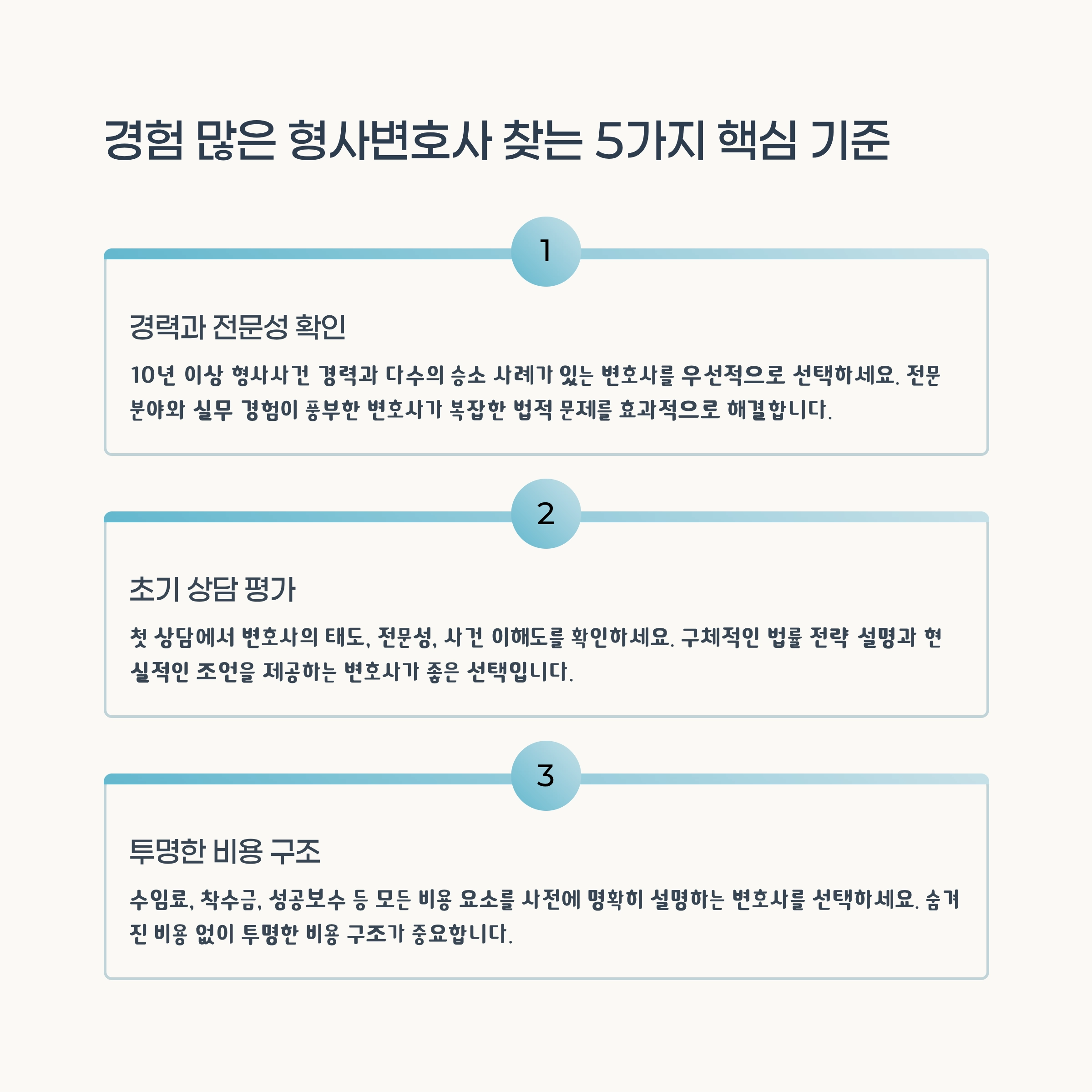 형사변호사 선택 기준 안내