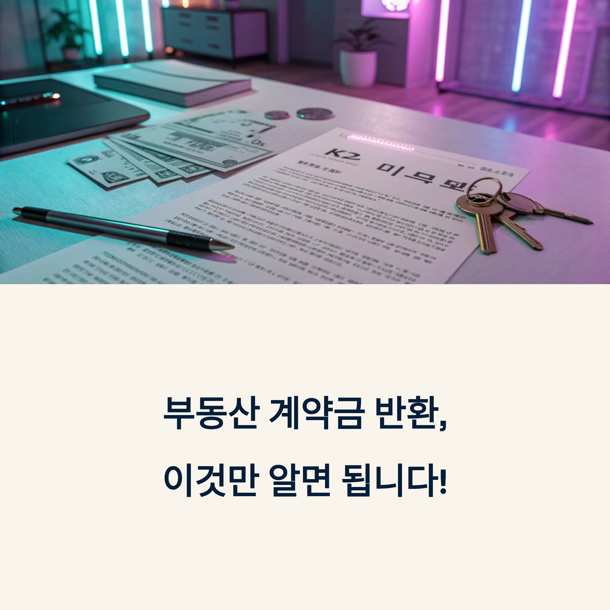 부동산계약금반환