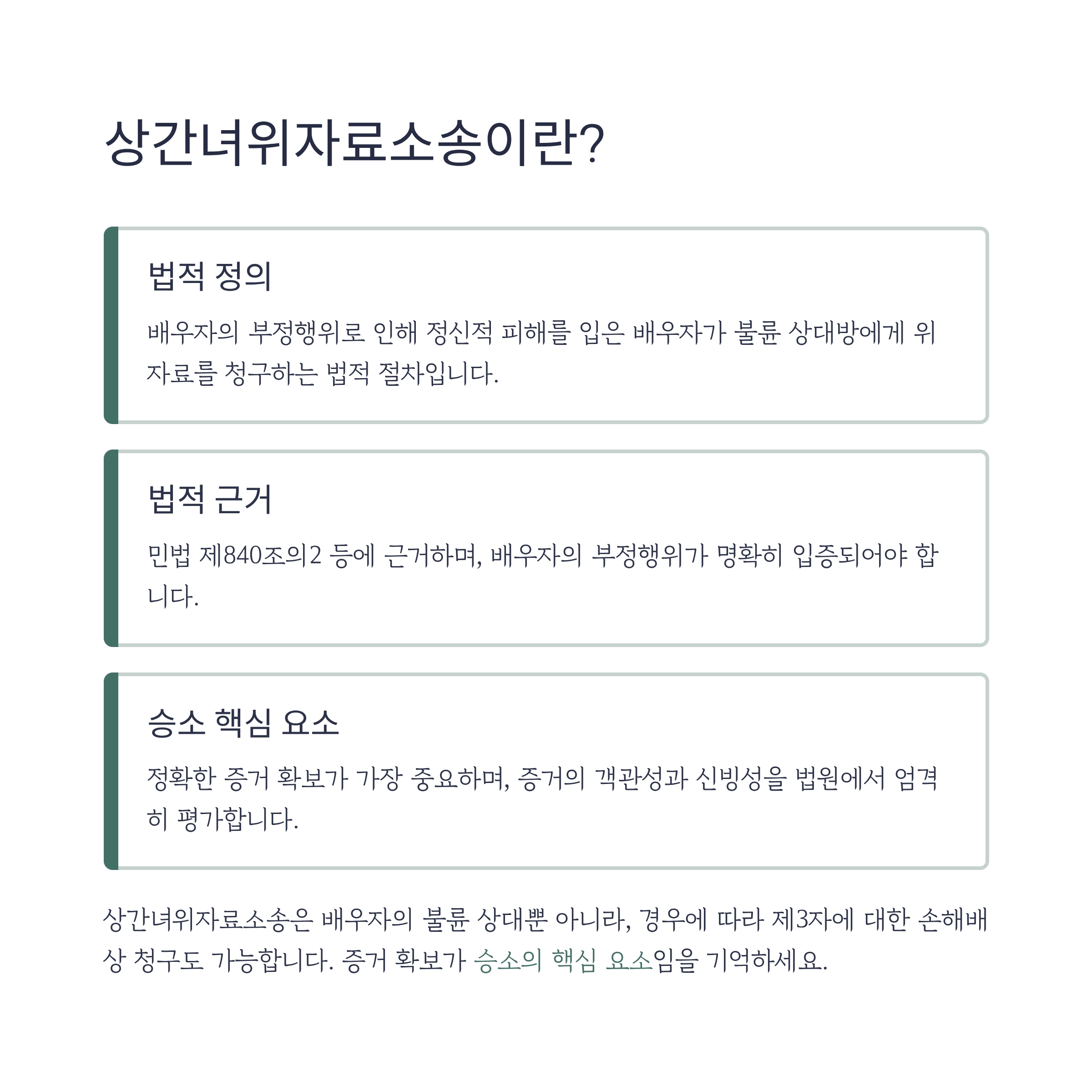 상간녀위자료소송