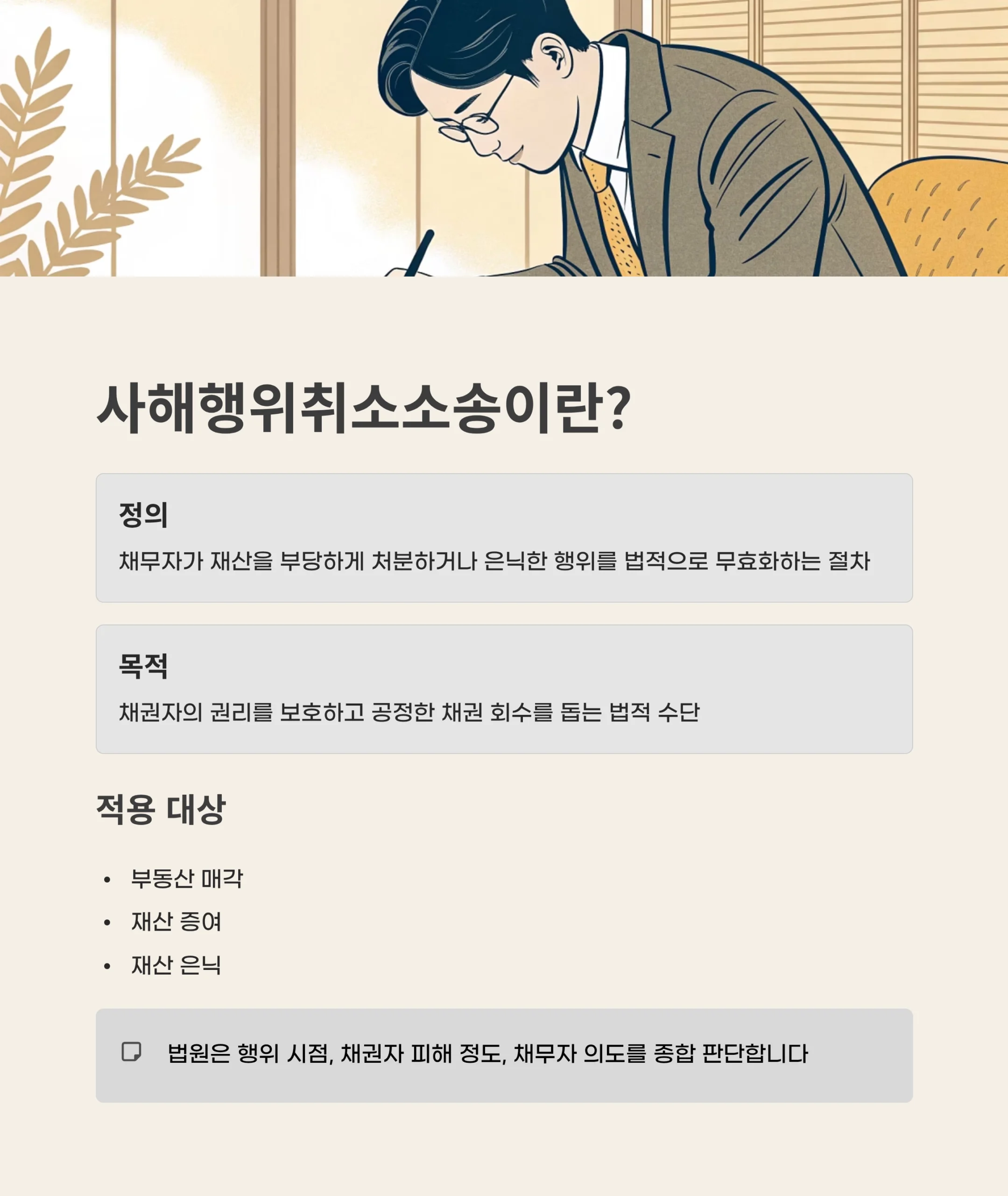 사해행위취소소송